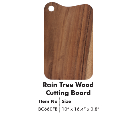 Rain Tree Wood Cutting Board